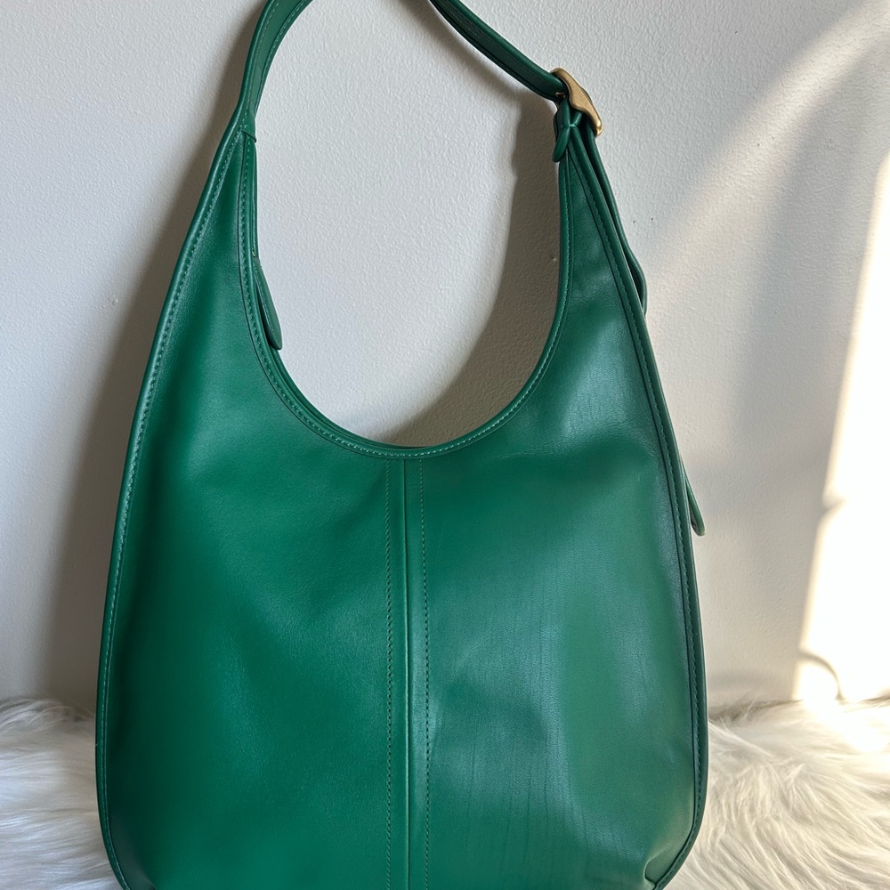 Coach Ergo Green Glovetanned Leather Hobo‎ Shoulder Bag Excellent - Picture 8 of 16